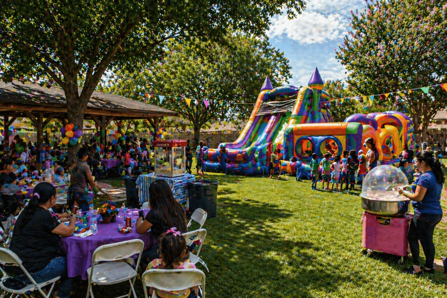 Childrens party in a vibrant park Hillsboro, TX