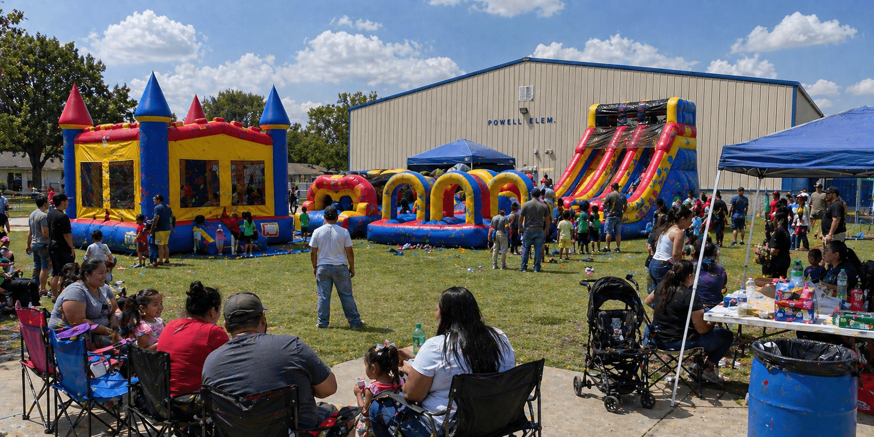 Community fair at Powell Elementary School