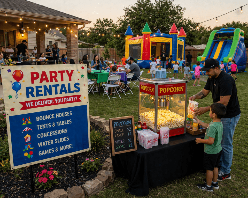 Family fun at a backyard party