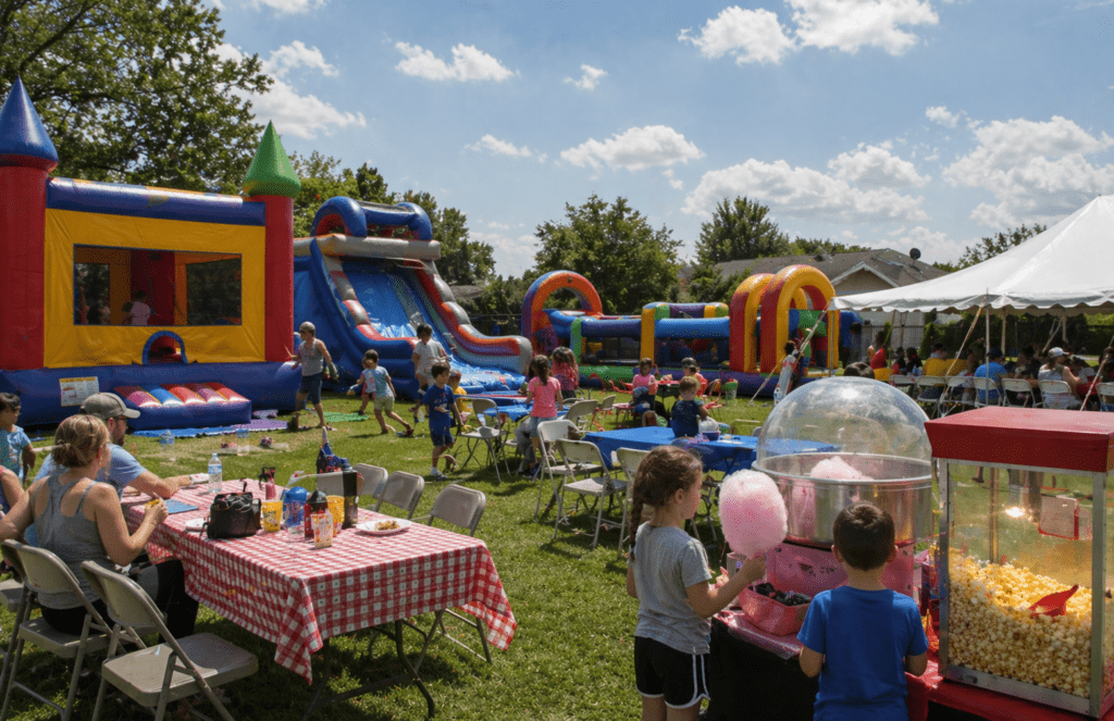 Fun-filled outdoor party celebrations