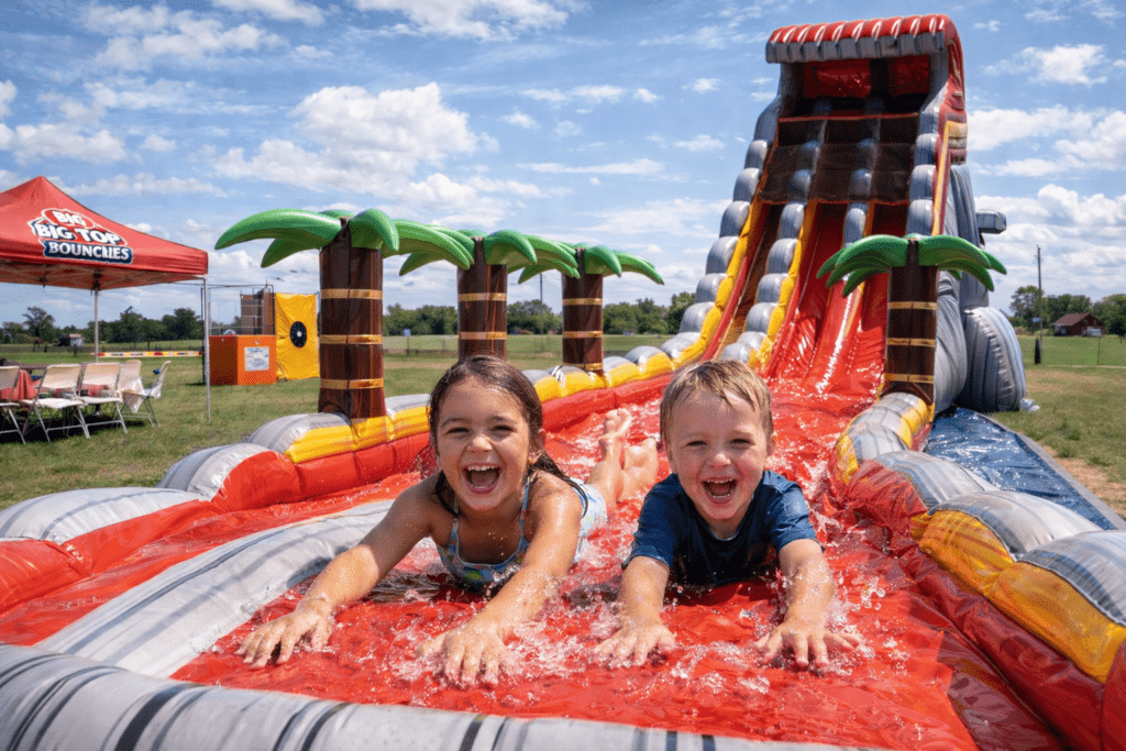 Fun slide adventure under sunny skies Home