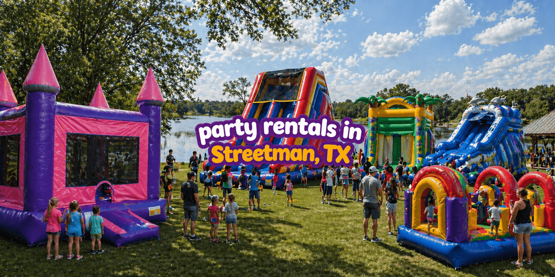 Lakeside party fun in Streetman