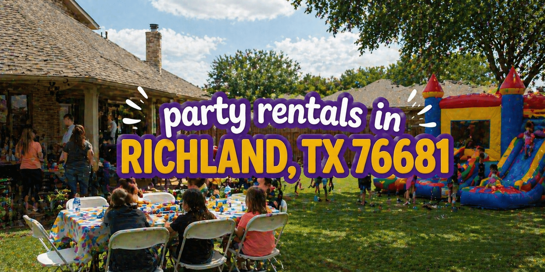 Party rentals in Richland, TX