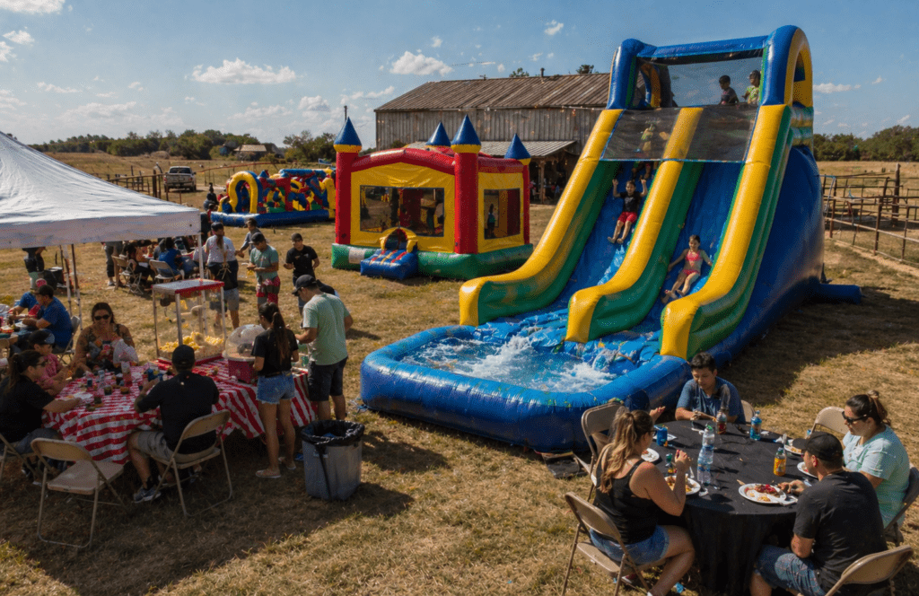 Summer fun at a backyard party